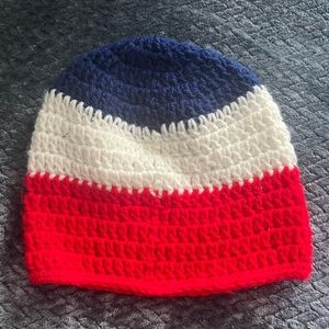 Red, White, & Blue Knot Beanie